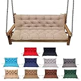 MXYKJO Veranda-Schaukelkissen, Ersatzkissen für Outdoor-Schaukel, Schaukelkissen 3-Sitzer-Ersatz, Outdoor-Schaukelkissen für Bankterrasse 2-3-Sitzer