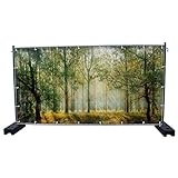 340 x 173 cm | Wald B5 Bauzaunbanner, Sichtschutz, Werbebanner, Festival Banner