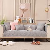 Sofabezug Antirutsch,Anti Slip Sofa Cushion,sofaschutz Wasserdicht L Form,Sofakissen aus Eisseide, Sommer-Eiskissen, kühle Matte, Sitzkissen Stoffhandtuch,I-90x180cm