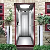 3D Türaufkleber Silberne Fahrstuhltür 80 X 200 Cm Türtapete Selbstklebend Türposter - Fototapete Türfolie Wasserdichte Abnehmbare Pvc Türtapete Innentür Schlafzimmer Küche Bad Home Deko - Türfoto