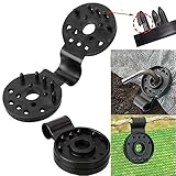 papasgix Kunststoff Clips für Schutztuch 50/100PCS, Spezialclip mit Öse für Schattiernetz, Shade Cloth Plastic Clips für Sonnensegel Pool Gartenblumenpflanzen Rasenschatten(Schwarz 100PCS)