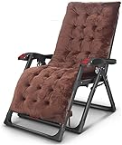 MIXMEY Lounge Chair Lounge Chair Recliners Camping Recliner, Zero Gravity Folding Lounge Chair Indoor Nap Lazy Chair With Massage Handrail (Color:C)