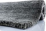Tuaroc Berber-Teppich Maroc de Luxe mit ca. 160.000 Florfäden/m² anthrazit 200 cm x 300 cm grau