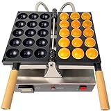 Kommerzieller Antihaft-Waffeleisen, elektrische Dorayaki-Maschine, elektrisches Dorayaki-Waffeleisen, Muffineisen mit Temperaturregelung, für elektrisches Backgeschirr für Mehrspieler-Partys Haushalt