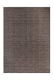 Lalee Flacher Vintageteppich, Taupe, 200 x 290 cm