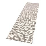 NORTHRUGS In- und Outdoor Teppich Coin 80x200cm - Wetterfest Modern Plain Allover Unifarben Design Läufer für Balkon Terrasse Garten Wintergarten Wohnzimmerteppich Wasserfest in Blau