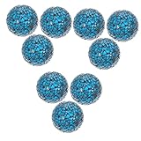 Artibetter 9 Stück Für Blauem Glas Dekorative Kugel Winterhochzeit Mini-Mosaik Mittelschaum Schreibtisch Glitzer Weihnachtsdekoration Verzierungen Disco Runde Kugeln