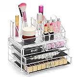 BIVVI Kosmetik-Make-up-Veranstalter, mehrschichtiger Lippenstift-Organizer, Kosmetikbox, Acryl-Nagellack-Display-Ständer, multifunktionale Aufbewahrungsbox, Make-up-Organizer, Box für Make-up und