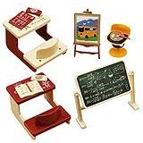 MAGICLULU 1 Set Mini-Schreibtisch-Tafel Mini-Tafel Kinderkoffer Kinderstuhl Niedliche Plastik-Schmuckstücke Kinderspielzeug Kinder-Tafel Mini-Spielzeug Mini-Spielzeug Für Kinder