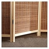 Raumteiler Trennwand, Paravent Raumtrenner Innen Außen Bambus Raumteiler Und Trennwände Mit Sockel, 4,2 4,6 4,9 5,2 5,6 5,9 Fuß Hoch Privacy Panel Faltbar, Traditionelle Wand Trennwand Screen (Color