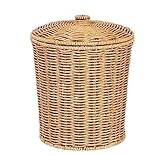 Wäschekorb Wäschesammler Wäschesack Wäschekorb Aus Kunststoff, Rattan, Zur Aufbewahrung Von Kleidung, Zusammenklappbarer Korb Für Schmutzige Kleidung Wäschebox Wäschetonne Wäschekörbe (Color : A, Si