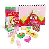 Abonda Weihnachts-Adventskalender 2022, Make-up Tools Countdown Kalender Geschenkboxen, Lippenstift Lidschatten Kosmetik Set Party Gefälligkeiten für Frauen Mädchen