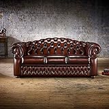 JVmoebel 3 Sitzer Chesterfield Ledersofa Wohnzimmer Designer Couchen Polster Sofa Sofas