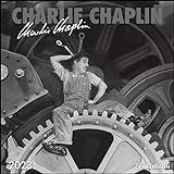 Charlie Chaplin 2023 - Wand-Kalender - Broschüren-Kalender - 30x30 - 30x60 geöffnet (GRID CALENDAR)