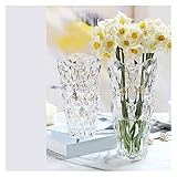 Vase 2pcs nordische Glasvase Böhmische Stil transparente Blumenarrangement Wasser Wohnzimmer kreative Dekoration Vase Blumenvase (Color : C-2PCS)