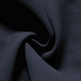 STOFF KONTOR Verdunkelungsstoff Black Out, Thermostoff, Vorhangstoff Meterware, Dunkel-Blau