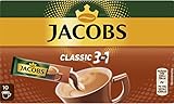 Jacobs Kaffeespezialitäten 3 in 1, 10 Sticks mit Instant Kaffee, 10 Getränke