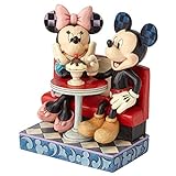 Enesco Disney Traditions by Jim Shore Mickey und Minnie Mouse Soda Shop, Figur, 16,5 cm, Mehrfarbig