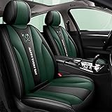 ilbcavne Autositzbezüge Set Sitzbezüge für Buick Envision/Cascada/Encore/Lacrosse/Lucerne/Regal/Verano Sitzbezug 047(Size:Without Headrest,Color:Black Green)