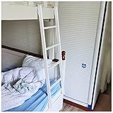 Anhänger Camper Hook-On Twin Etagenbett Leiter Eisen WOHNMOBIL Hochbett Hängeleiter, Hochbett-Kletterleiter Für Ältlich Erwachsene Jugendjahre Kinder Belastung: 330lbs (Color : White, Size : 1.4m/55