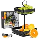 Moritz & Moritz Obst Etagere Schwarz Metall - Obstkorb Etagere Schwarz – Obstschale Etagere Schwarz