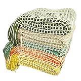 Waffelfransen Strickdecke 130 x 180 cm Klimaanlage Decke Nickerchen Decke Sofadecke Dekorative Decke Weiche Gemütliche Schlafdecke
