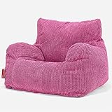 Lounge Pug, Sitzsack Ohrensessel, Pom-Pom Pink