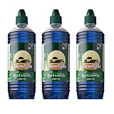 Moritz 3 Liter Bio Lampenöl blau farbig für Öllampen Bambusfackeln Gartenfackel und Wandfackeln