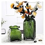 Vase 2pcs leichte Luxus transparente Glasvase getrocknete Blumen Wohnzimmer Blumendekoration kreative einfache nordische Wasserblume Arrangement, Blume Nicht enthalten Blumenvase (Color : B-2PCS)