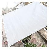 Sonnensegel, 90% UV-Block Sonne Schatten Segel mit Ösen Rechteckig Wasserdicht Luftdurchlässig für Garten Innenhof Outdoor Terrasse Balkon (Color : White, Size : 1x2m)