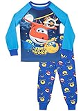 Super Wings Jungen Jett und Donnie Schlafanzug Slim Fit Mehrfarbig 92