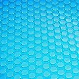 Mendler Pool-Abdeckung Wärmeplane Abdeckplane Solarplane Solarabdeckung, Stärke: 200 µm - rund 4,57m blau