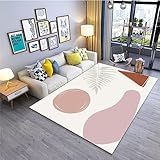 kinderteppich Jungen tische Wohnzimmer Schlafzimmer Rechteckiger Teppich Weiß Rosa Teppich Wohnzimmer Teppich jugendzimmer möbel kurzflor Teppich 40X60CM 1ft 3.7' X1ft 11.6'