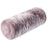 KADAX Nackenrolle, Kopfkissen mit waschbarem Bezug, geeignet für Allergiker, Kissen für Bett, Nacken, Schlaf, Dekokissen aus Schaumstoff, Nackenkissen, Relaxkissen (25 x 60 cm, Birke)