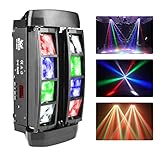 Disco Licht Moving Head Led Discolicht Partylicht Musikgesteuert, 8x3W RGBW Dj Licht Disco Lights Musikgesteuert, Lichtorgel Musikgesteuert Led Disco Beleuchtung Laserlicht Lichteffekte Party Lichter