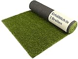 Primaflor Kunstrasen - ZENIT, 2,00m x 5,00m, Verschiedene Größen, 47 mm Hoch, UV-Beständiger, Wasserdurchlässiger, Rasenteppich, Outdoor Bodenbelag, Kunstgras für Garten, Terrasse und Balkon