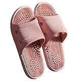 TUCY Massage Hausschuhe Fußreflexzonenmassage, Massager Sandalen Für Männer & Frauen Home Schuhe, Massage Pantoffeln Relief rutschfeste Massageschuhe Für Badewanne Dusche