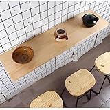 Klapptisch zur Wandmontage, Holz | Robuster, schwimmender, klappbarer Frühstücksbartisch für Esszimmer, Arbeitszimmer, Küche, Balkon, umwandelbarer Computerarbeitsplatz, Schreibtisch ( Size : L110xW50