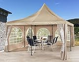 QUICK STAR Ersatzdach 4x4m für Lounge Pavillon Sahara Sand