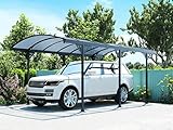 Carport selbsttragend - Aluminium - 15,3 m² - Grau - GENARO