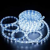 Forever Speed 10M LED Lichterschlauch Außen, 360 LEDs Wasserfest LED Lichtschlauch für Weihnachten, Hochzeit, Dach, Zaun Dekoration Beleuchtung Kaltweiß IP65