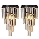 YHQSYKS Moderne Kristall-Wandleuchten, goldene Wandleuchten, luxuriöse Innenwandleuchte, Kristall-Waschtisch-Wandleuchten, Wandbeleuchtung für Wohnzimmer, Schlafzimmer, Badezimmer, Nachttisch