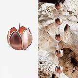 BBHW Regenkette Regenketten Aus Rotem Kupfermaterial, Verstellbare Regenglocken, Hängendes Regenfängersystem für Garten-Fallrohr, Outdoor-Dekoration, Geschenk zur Einweihungsparty