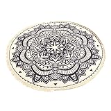 Abaodam Teppich Für Draußen Stuhl Böhmischer Wandteppich Bodenteppich Mandala Runder Wandteppich Schlafzimmer Flauschige Teppiche Runde Badteppiche Runder Teppich Im Ethno-Stil