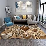 DJHWWD wohnzimmerteppich kurzflor zocker Zimmer Schlafzimmer-Rechteckteppich, Wohnzimmer-Teppich mit niedrigem Flor, Arbeitszimmer-Teppich Bedroom Decor 140X200CM