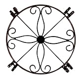 Veemoon 1 Stück Eisen-Blumenständer Bodenständer Schwarze Pflanzen Sukkulenten Blumentöpfe Mit Ständer Schmiedeeisen-Pflanzenständer Eisen-Topfständer Pflanzenhalter