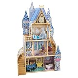 KidKraft 65400 Disney Prinzessin Cinderella Aschenputtel Royal Dream Puppenhaus aus Holz mit Zubehör für 30 cm große Puppen mit 12 Accessoires und 4 Spielebenen