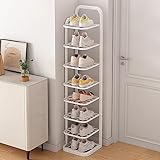 Schuhregale,schuhregal Platzsparend, Schuhregal Im Modernen Stil, Schuh-Organizer Für Den Eingangsbereich, Für Eingangsbereich, Schlafzimmer, Wohnzimmer, Wohnung ( Color : Wit , Size : 26*28*126.5CM )