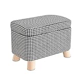 FIONEL Fußhocker Couchtisch for Wohnzimmer, niedriger Hocker, Sofa, Fußhocker, rechteckiger Aufbewahrungshocker, Aufbewahrung von Büchern und Spielzeug Stauraum Sitzhocker (Color : A)