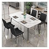 Esstisch Set - Tisch und Stühle Set für Zuhause, Restaurant Tisch und Stuhl Kombination Küche Zuhause Wohnzimmer Arbeitszimmer Café Teestube Dessert Shop Hotel (Size : 12070cm) (120 * 70cm)